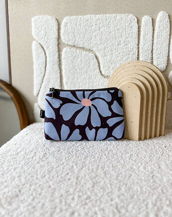 Card holder portfel margaretka błękit, sacky bag