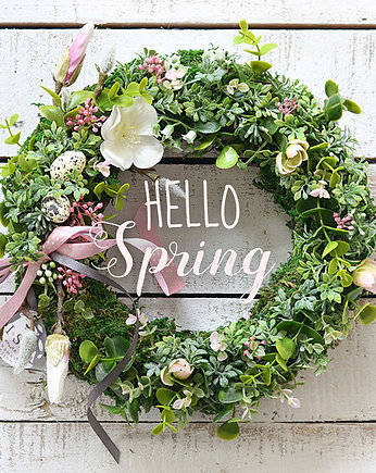 Wianek  "hello spring II", ci sza