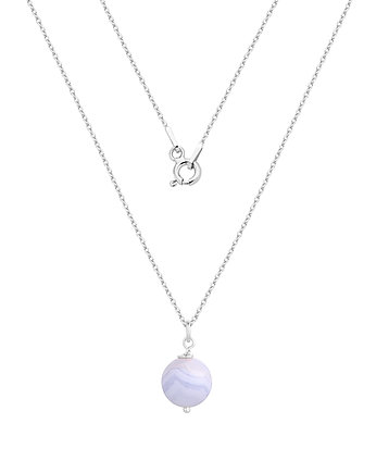 Naszyjnik srebrny z chalcedonem, MYNESS