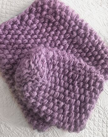 Liliowy komplet Chunky, MonDu