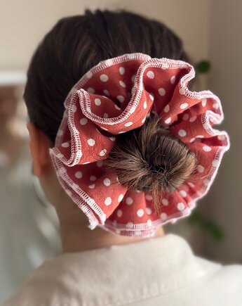 Scrunchie Falbana Groszki, wu handmade