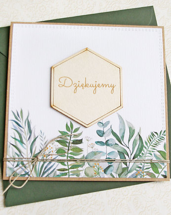Dziękujemy : PODZIĘKOWANIE : kartka handmade, kaktusia