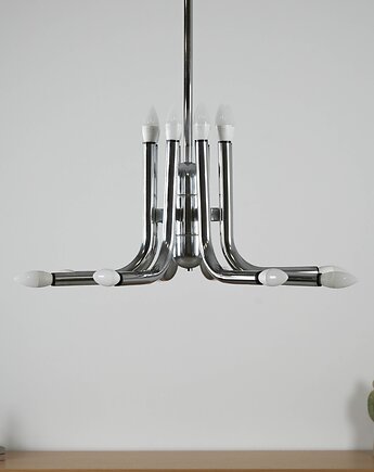 Lampa wisząca, włoski design, lata 70, produkcja: Włochy, Przetwory design