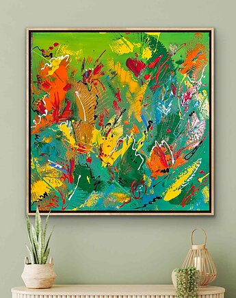 Obraz "Garden of dreams" 90x90, Anna Maria Majkutewicz