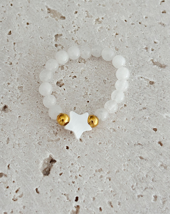 Pierścionek elastyczny gwiazdka, Chmolowska Jewellery