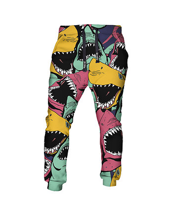 DR.CROW Spodnie Fullprint Angry Sharks, DrCrow
