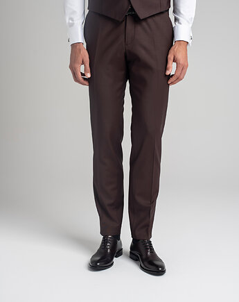 Spodnie do zestawu brione bordo slim fit, BORGIO
