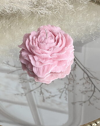 Świeca sojowa dekoracyjna "Peony Queen" 75x35mm różowa, Coccola JEWELLERY