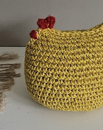 Żółta Kura ogranicznik ze sznurka konopnego, Las i Łąka