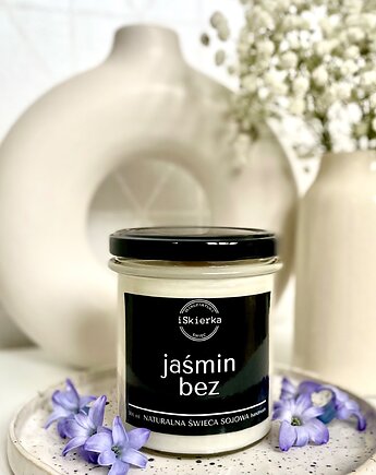 JAŚMIN & BEZ świeca sojowa 300 ml, iSkierka Manufaktura Świec