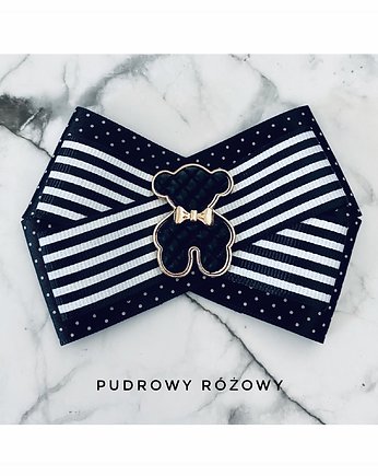 Brosza z MISIEM Nowość, Pudrowy Różowy