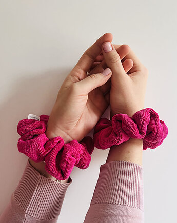 Opaski kosmetyczne na nadgarstki do mycia twarzy SKIN BANDS Fuksja, Nandi