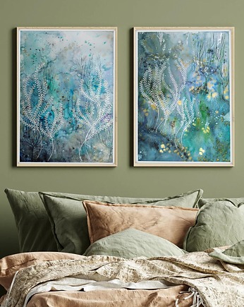 Zestaw dwóch prac A3. Rafa koralowa, Malgorzata Domanska