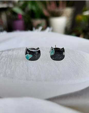 Kolczyki sztyfty z kamieniami, Figa handmade accessories