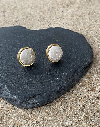 Kolczyki sztyfty jasne z drobinkami, Megan Little Things