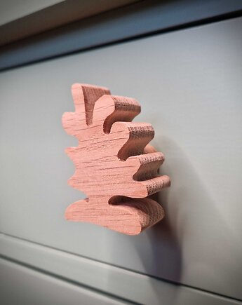 Drewniane gałki do mebli, z drewna, MORSKIE, wodorost, Drewniane dodatki