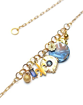 Alloys Collection - Zebra blue - naszyjnik /07.11.25/, KiKa pracownia