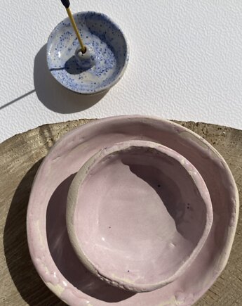 Podstawka na kadzidełko z talerzykami, PALOLOPULI ceramika