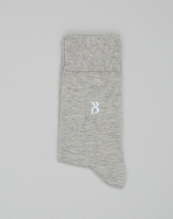 Skarpety długie combed cotton szare 40-45, BORGIO