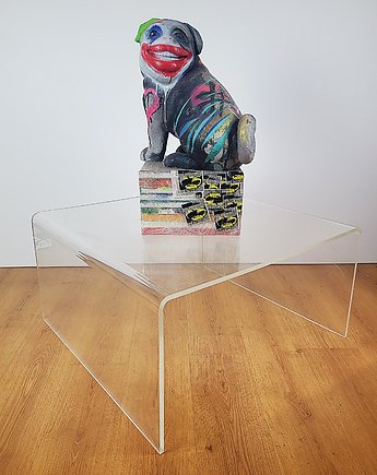 Stolik z Plexi, w stylu space age z lat 70., Think Modern