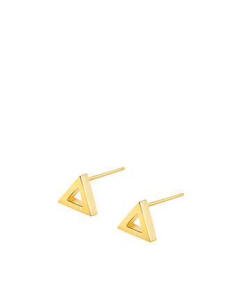 Kolczyki złote trójkąty, OSOBY - Prezent dla mamy na urodziny