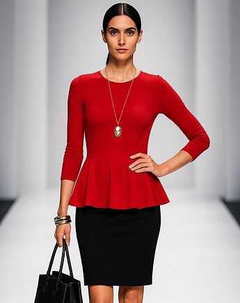 Bluzka czerwona YY500034, YULIYA BABICH