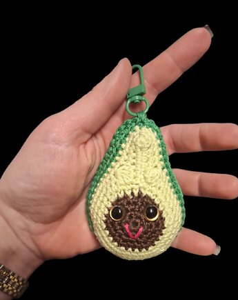 Breloczek Awokado wykonany na szydełku, Ciotka Matylda