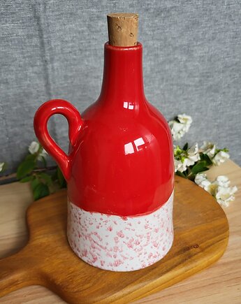 Ceramiczne butelki na oliwę. Handmade Tu 500 ml, Ceramika Wydry