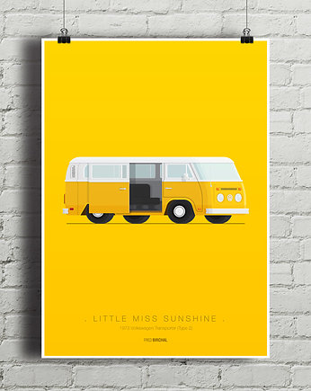 Plakat Little Miss Sunshine - VW Transporter , minimalmill