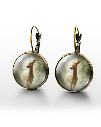 Kolczyki - Sarna- brąz, yenoo