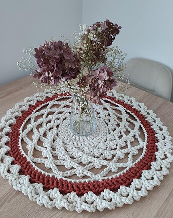 Serweta szydełkowa ze sznurka 60cm, MISZ MASZ Dorota Tyszko