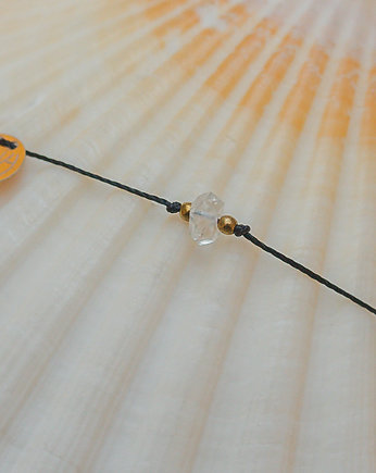 Sznurkowa Bransoletka Diament z Herkimer, w hand works