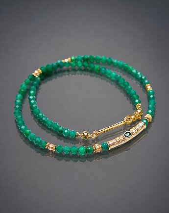 Green onyx vol. 3 /choker/ 02.03.25 naszyjnik - Szlachetna kolekcja, KiKa pracownia