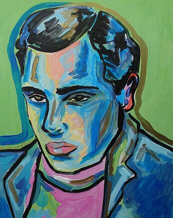 Obraz do salonu Marlon Brando Hollywood star, alice oil on canvas