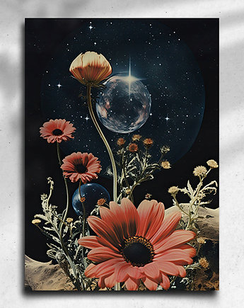 Plakat / Surrealistyczny Kolaż / Kwiaty, OKAZJE - Prezent na Wesele