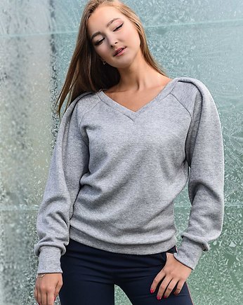 SZARKA dwustronny sweter, BARLA