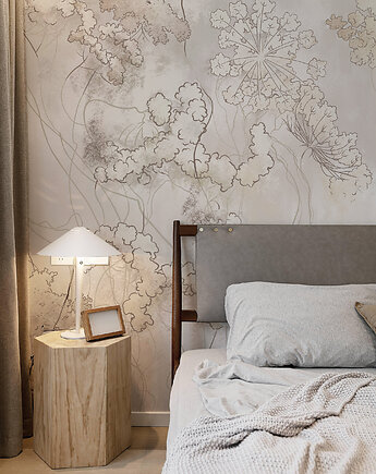 Tapeta Mural Kwiatowa Aura beż, Bluebird Design