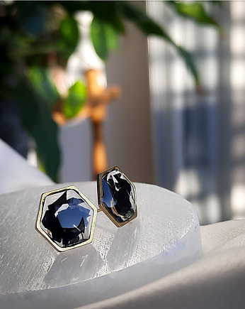 Kolczyki heksagon, Figa handmade accessories