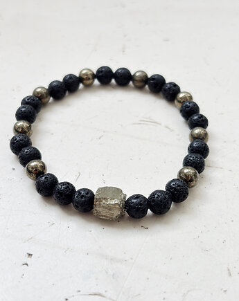 Bransoletka męska Piryt, Chmolowska Jewellery