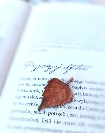 Listeczek brzozowy V wisiorek miedziany, Treemasters Copper Jewelry