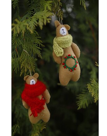 Misie zawieszki na choinkę komplet, Kruszek