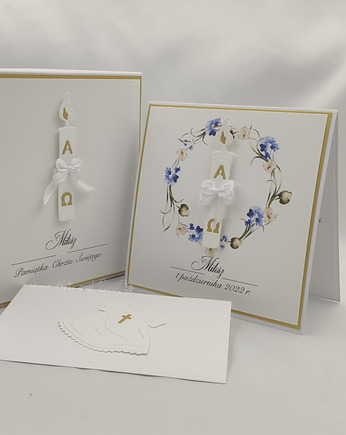Kartka na chrzest z pudełkiem i kopertą C 31, Anna Art and Crafts