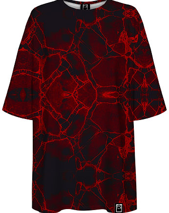 DR.CROW T-shirt Damski Oversize Marble Dark, DrCrow