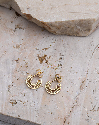 Kolczyki pozłacane, baj.KA