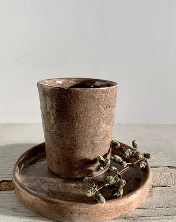 Drwal - kubek z talerzykiem, AGABA pracownia ceramiczna