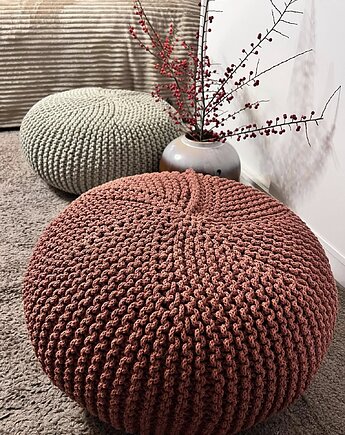Poducha, siedzisko , pufa Lotos Scandi, Knitting Factory