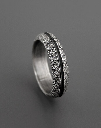 Obrączka, Surowe Srebro, Pastelove Jewelry