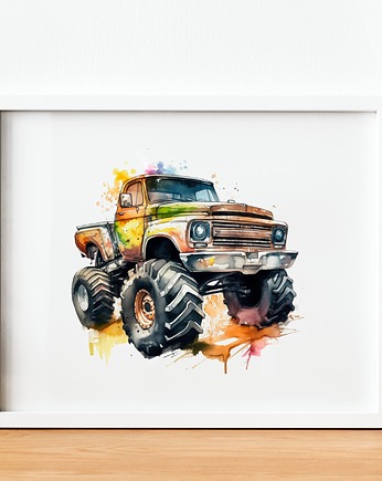 Plakat Monster Truck P188, OSOBY - Prezent dla dziecka