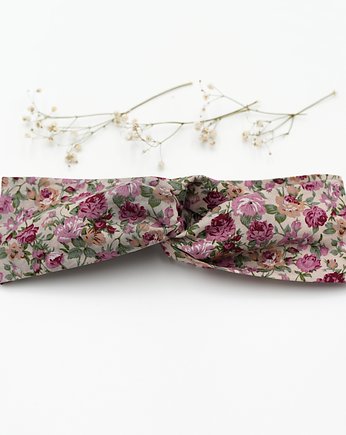 Opaska przeplatana Vintage kwiatuszki, wu handmade