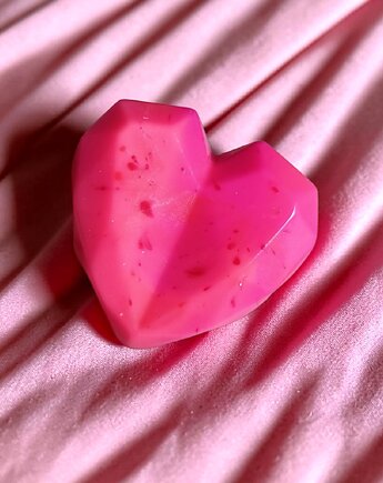 Pierścień z żywicy : serce diamentowe : DUŻY pierścionek, kaktusia